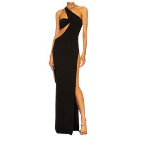 Monot Cutout Black Maxi Dress Size 38